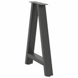 Dining Table Legs A-Shaped 2 pcs Anthracite 60x cm Steel 4012850