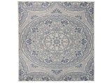 Outdoor Flatweave Rug 140x200 cm Blue Pattern 340831