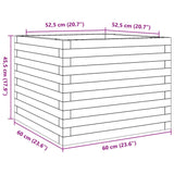 Garden Planter 60x60x45.5 cm Solid Wood Pine 847248