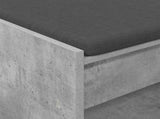 Hall Bench with Cushion Concrete Grey 83 x 38 x 45 cm 891579