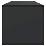 Wall-Mounted TV Cabinet Black 98 x 31 x 30 cm Engineered Wood 898216
