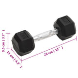 Dumbbells 2 pcs 10 kg Total Cast Iron 93601