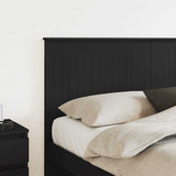 Headboard with Headboard Black Oak 160 cm Engineered wood 887737