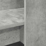 Desk with Shelf Concrete Grey 122 x 67 x 145 cm Engineered Wood 3337260