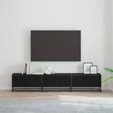 TV Units 2 pcs Black Oak 210 x 35 x 41 cm Engineered wood 3402502