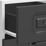Kitchen Base Cabinet "Kalmar" Black Engineered Wood 854241
