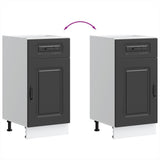 Kitchen Base Cabinet Kalmar Black Engineered Wood 853468