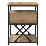 Bedside Cabinet with Drawer 2 pcs Artisan Oak 40 x 42 x 55 cm 881884