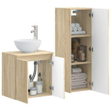 Bathroom Furniture Set 2 pcs Sonoma Oak 33 x 34.5 x 100 cm 3406115