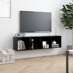 Book Cabinet/TV Cabinet Black 143x30x36 cm 800262