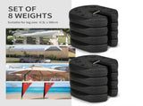 Gazebo Weights Set of 8, 24KG Weights for Gazebo Legs with Reinforce Pins and Carry Belt, for T3398P377597
