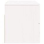 ZNTS Wall-mounted Bedside Cabinet White 50x36x40 cm 820978