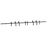 Sliding Door Hardware Kit 400 cm Steel Black 3295796