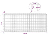 Gabion with 5 mm Wire and 5x5 cm Mesh 100x30x50 cm 3464132