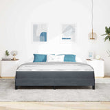 Box Spring Bed with Mattress Dark Grey 180 x 210 cm Fabric 3398756