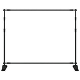 Backdrop Stand Black 254x243 cm Steel 190267
