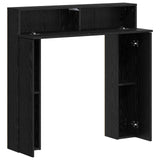 Fireplace Surround Black Oak 102 x 18 x 100.5 cm 8006599