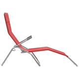 Folding Sun Loungers 2 pcs Textilene Red 44339