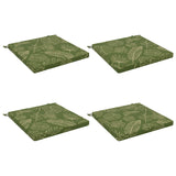 4-Piece Seat Cushions SOEST 4 pcs 100% Polyester Leaf Design 944862