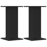 ZNTS Speaker Stands 2 pcs Black 30x30x60 cm Engineered Wood 852655