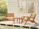 Bistro Set Brown Solid acacia wood Medium Collapsible 316253