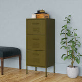 Storage Cabinet Olive Green Steel Medium Ball-Bearing 336180