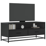 TV Cabinet Black 100x34.5x40 cm Engineered Wood and Metal 848814