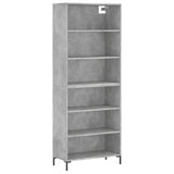 Highboard Concrete Grey 69.5x32.5x180 cm Engineered Wood 3189577