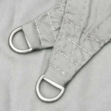 Sun Shade Sail Light Grey 5x5 m 100% Polyester Oxford 4000405