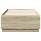 Bed Frame without Mattress Sonoma Oak 75x190 cm Small Single 3209760