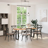 Console Table Legs U-Shaped 2 pcs Black 38x cm Steel 4013172