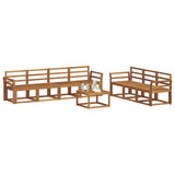 Outdoor Sofa Set 8 pcs Natural Solid Acacia Wood 3366112