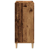 Record Cabinet Old Wood 84.5x38x89 cm Engineered Wood 857171