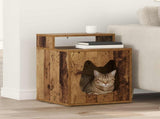 Cat House Old Wood 42.5 x 40 x 53.5 cm Engineered Wood 8000696