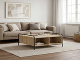 Coffee Table Sonoma Oak 80 x 80 x 41 cm Engineered Wood 8013597