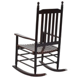 Rocking Chair Brown Poplar hardwood Standard Durable 45699
