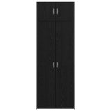 Storage Cabinet Black oak 80 x 41 x 225 cm Engineered wood 3394517