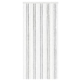 Insect Curtain Chenille Light Grey and White 90 x 200 cm 42034415