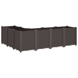 Garden Planter Brown 160x120x53 cm PP 367865