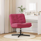 Swivel Relaxing Chair Wine Red 63 x 75 x 76 cm Velvet 42007364