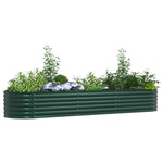 Garden Raised Bed Green 320 x 80 x 44 cm Steel 42008128