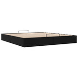 Ottoman Bed Frame Black King Size Faux Leather 3403066