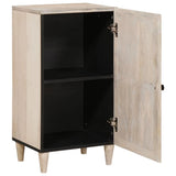 Sideboard Bleached White 40 x 33 x 75 cm Solid Mango Wood 4018140