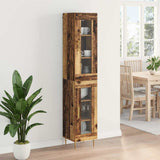 Highboard 2 pcs Old Wood Glass 3415746