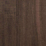 TV Cabinet Brown Oak 100x35x50 cm Engineered Wood and Metal 848833