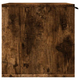 Cat Litter Box Enclosure Smoked Oak 60x40x40 cm Engineered Wood 857728