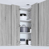 Hanging Cabinet Grey Sonoma and White 57 x 57 x 100 cm 884375