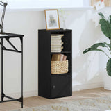 Bookcase Black Oak 31x24x77 cm Engineered Wood 860329