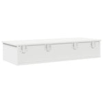 ZNTS Wall Shelf with Drawers White 100x37.5x19 cm Engineered Wood 859959