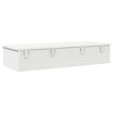 ZNTS Wall Shelf with Drawers White 100x37.5x19 cm Engineered Wood 859959